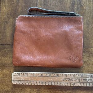 Patricia Nash Brown Leather Wristlet